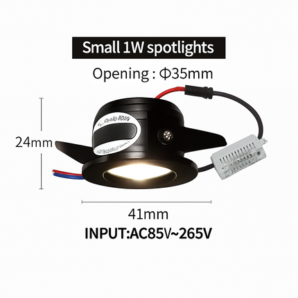Spot LED encastrable mini pour intérieur avec pilote intégré — LZ4X9P