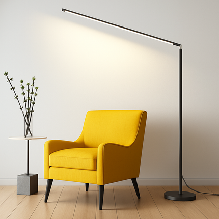 Lampadaire LED minimaliste super lumineux pour lecture et salon — LZ4X9P