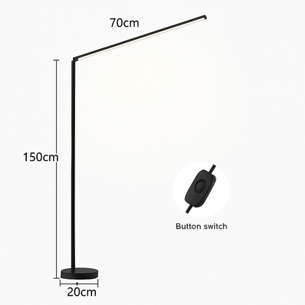 Lampadaire LED minimaliste super lumineux pour lecture et salon — LZ4X9P