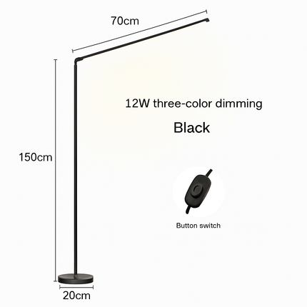 Lampadaire LED minimaliste super lumineux pour lecture et salon — LZ4X9P