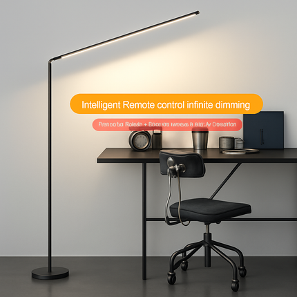 Lampadaire LED minimaliste super lumineux pour lecture et salon — LZ4X9P