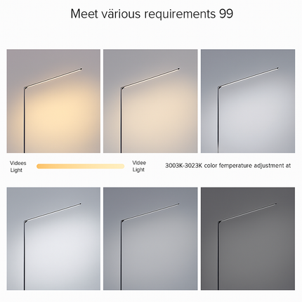 Lampadaire LED minimaliste super lumineux pour lecture et salon — LZ4X9P