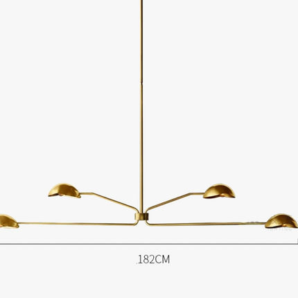 Lustre Moderne style néoclassique couleur cuivre