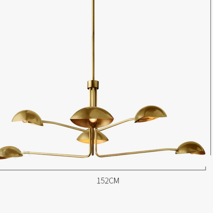 Lustre Moderne style néoclassique couleur cuivre