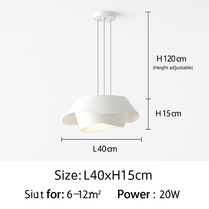 Plafonnier suspension nordique blanc lait pour chambre et restaurant — LZ4X9M