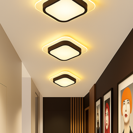 Moderne LED Allée Plafonnier Lustre Pour Couloir Escaliers Foyer Balcon Chambre Salle De Bains Luminaires Intérieur Lustre