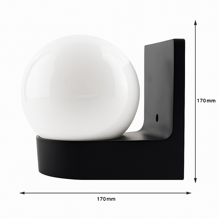 Applique murale LED globe 15W étanche pour extérieur et jardin — LZ4X9P