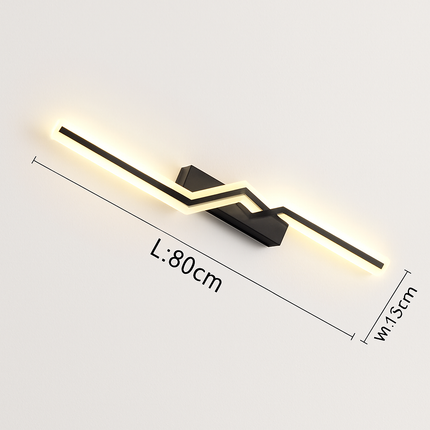 Plafonnier LED moderne noir doré pour salon et salle à manger — LZ4X9J