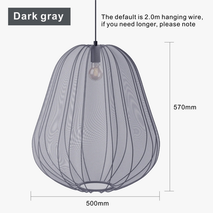 Suspension lanterne ballon nordique pour salon et escalier — LZ4M9Q2