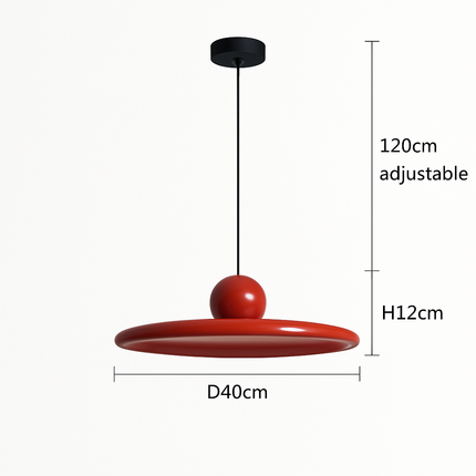 Suspension LED nordique forme soucoupe crème pour intérieur — LZ4N7Q2