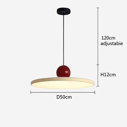 Suspension LED nordique forme soucoupe crème pour intérieur — LZ4N7Q2