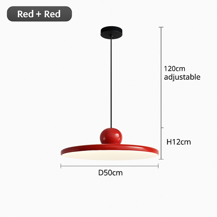 Suspension LED nordique forme soucoupe crème pour intérieur — LZ4N7Q2