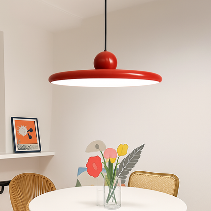 Suspension LED nordique forme soucoupe crème pour intérieur — LZ4N7Q2