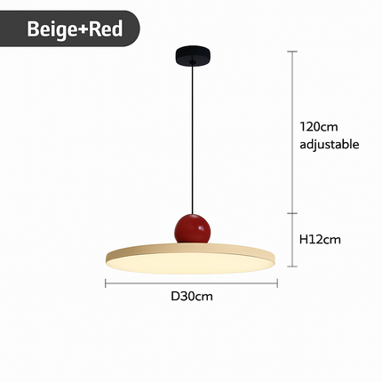 Suspension LED nordique forme soucoupe crème pour intérieur — LZ4N7Q2