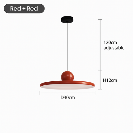 Suspension LED nordique forme soucoupe crème pour intérieur — LZ4N7Q2