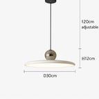 30 cm Blanc Argent / Blanc chaud