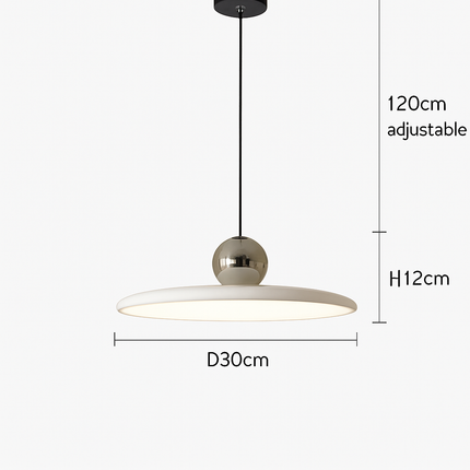 Suspension LED nordique forme soucoupe crème pour intérieur — LZ4N7Q2