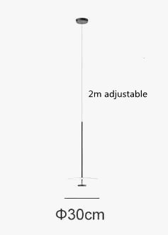 Suspension ronde style nordique pour salle à manger et chambre — LZ4X9M