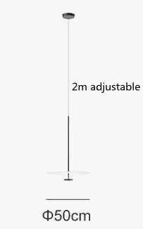 Suspension ronde style nordique pour salle à manger et chambre — LZ4X9M
