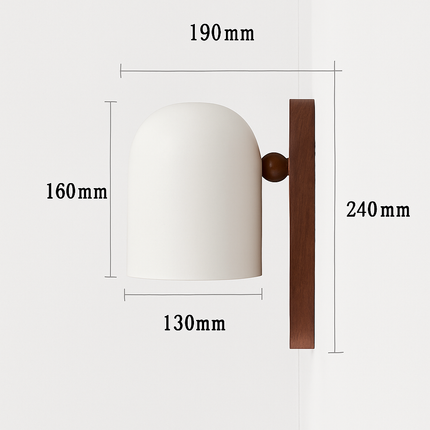 Grande applique murale nordique en noyer Odyssey — LZ4XJ9