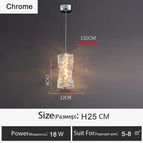 Chromé 12 H25CM / Lumière neutre 4500k