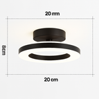 Noir 20cm / 3 couleurs claires