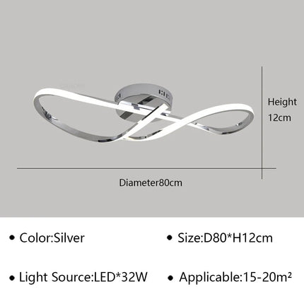 Plafonnier LED doré chromé pour salon et salle à manger — LZ4P9XQ