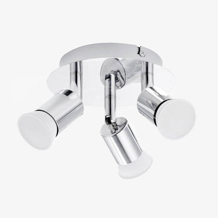 Plafonnier LED à 3 spots chromé au design moderne — LZ4X9T