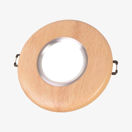 Plafonnier spot LED en bois Aibiou — LZ4X9T2