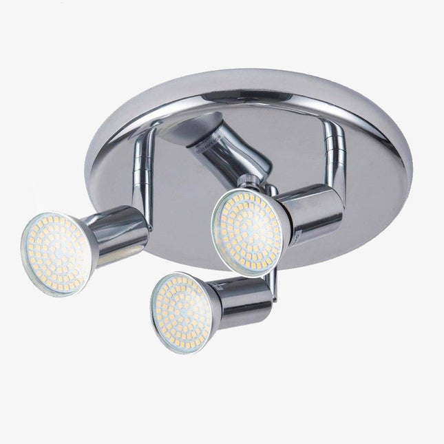 Plafonnier LED à spots finition chromée moderne — LZ4F9X2