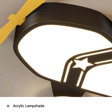 Plafonnier lumineux en forme d’avion pour chambre garçon — LZ4X9M