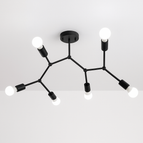 Noir / 6 lampes / Froide