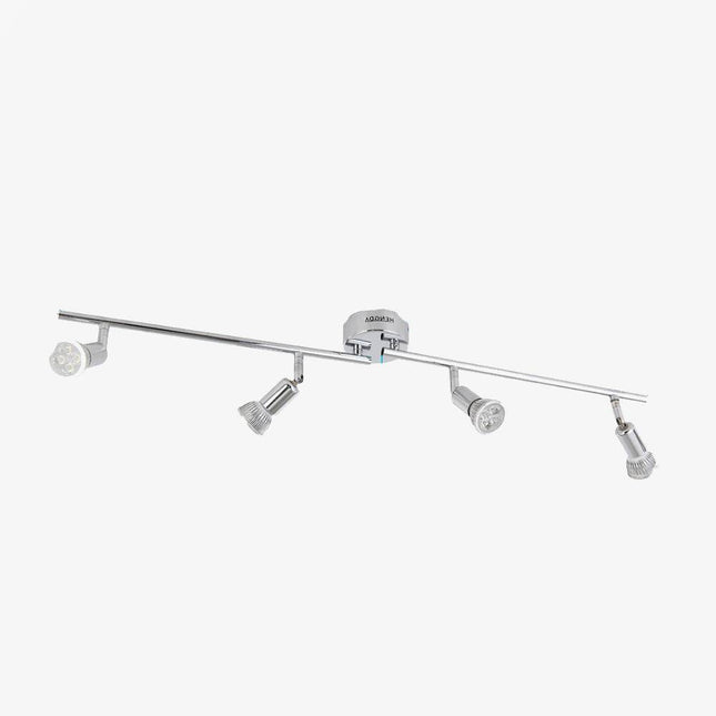 Plafonnier à barres chromées avec spots LED intégrés — LZ4Q9T1