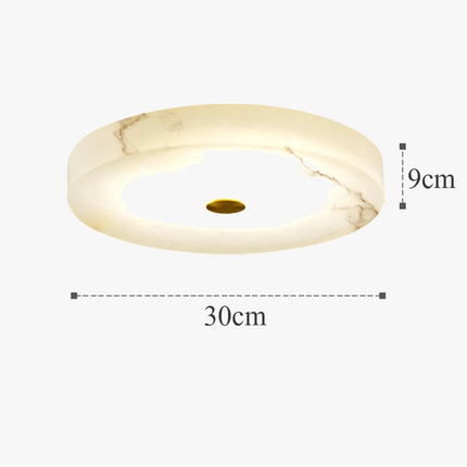 Plafonnier circulaire en marbre style nordique luxe — LZ4X9P2