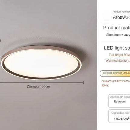 Plafonnier LED circulaire ultra mince en aluminium et acrylique — LZ4X9P2Q