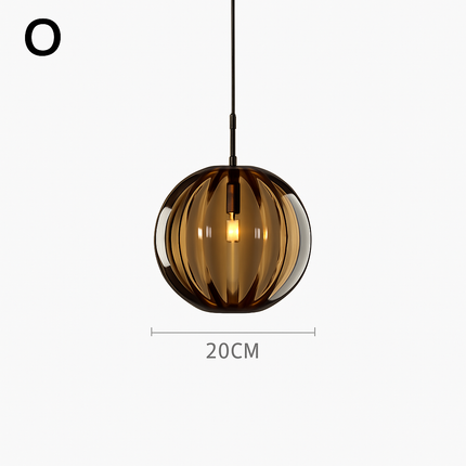 Plafonnier en verre coloré style nordique classique pour intérieur — LZ4P9XQ