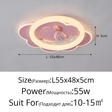 Plafonnier LED créatif avec protection des yeux pour chambre d’enfant — LZ4X9TQ