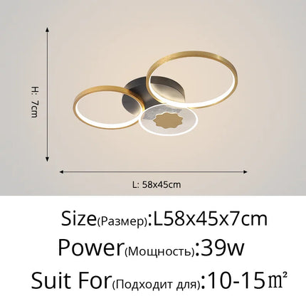 Plafonnier moderne décoratif pour intérieur lumineux et élégant — LZ4X9QJ