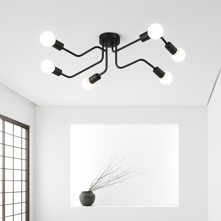 Plafonnier LED design multi-bras contemporain — LZ4X9T2