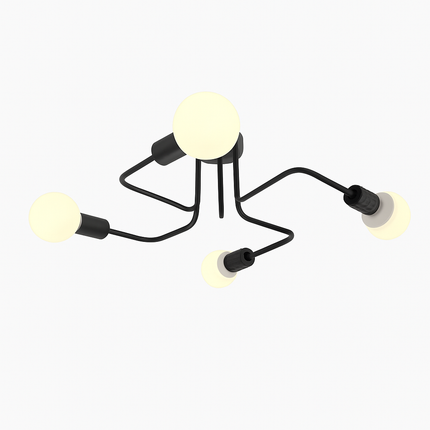Plafonnier LED design multi-bras contemporain — LZ4X9T2