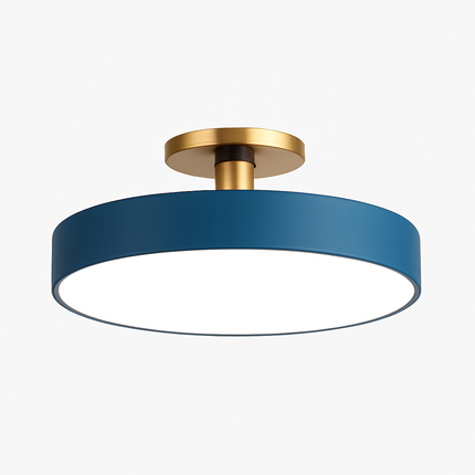 Plafonnier LED rond avec support doré pour bureau — LZ4T9X