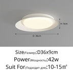 Blanc D46x10cm 54W / Luminosité variable