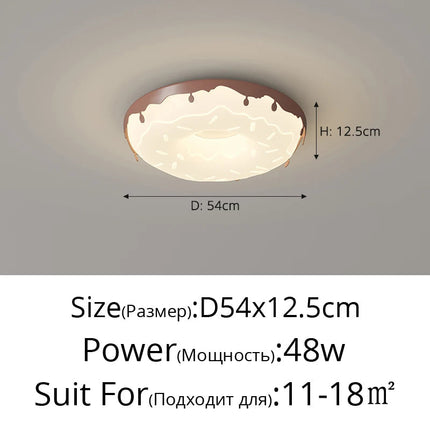Plafonnier donut moderne au design simple et élégant girly — LZ4XJ9