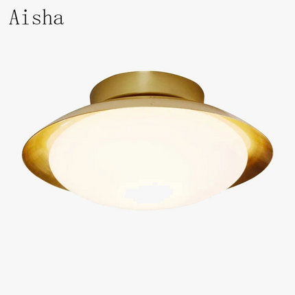 Plafonnier doré au design moderne pour intérieur lumineux et élégant — LZ4X9T2