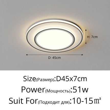 Plafonnier double couche pour un éclairage moderne et élégant — LZ4X9P2