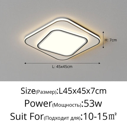Plafonnier double couche pour un éclairage moderne et élégant — LZ4X9P2