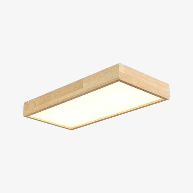 Plafonnier LED en bois à formes rectangulaires multiples — LZ4X9Q2