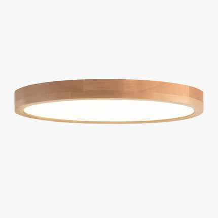 Plafonnier LED rond en bois très fin — LZ4X9P2Q