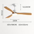 Grain de bois blanc / 42 pouces / 110V