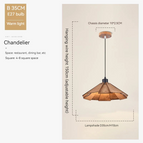 A modèle de 40 cm couleur noyer / 5 W (max. 100 W) / Blanc chaud | CHINE